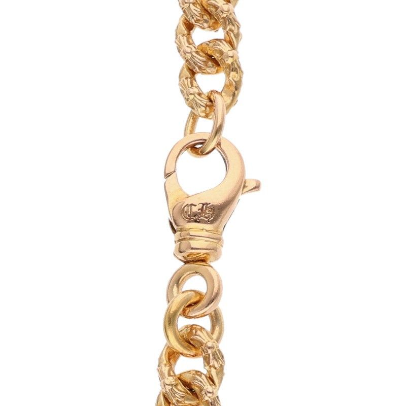 Chrome Hearts 22k Fncy Mini Extra Fancy Mini Chain Gold Necklace — view 3