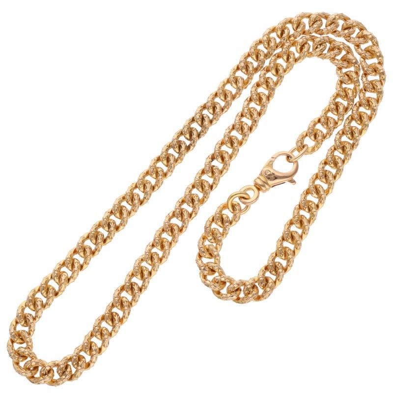 Chrome Hearts 22k Fncy Mini Extra Fancy Mini Chain Gold Necklace — view 2
