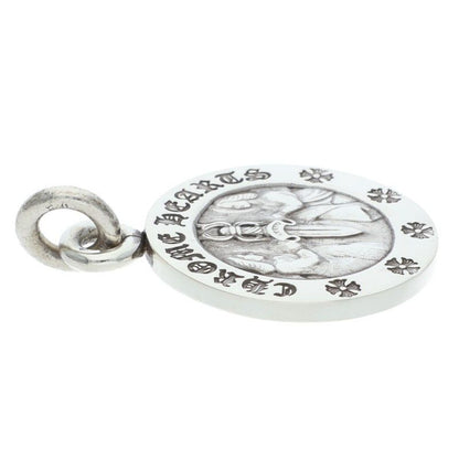 Chrome Hearts Chrm Angl Mdl Angel Medal Charm V2 Silver Necklace Top — view 5