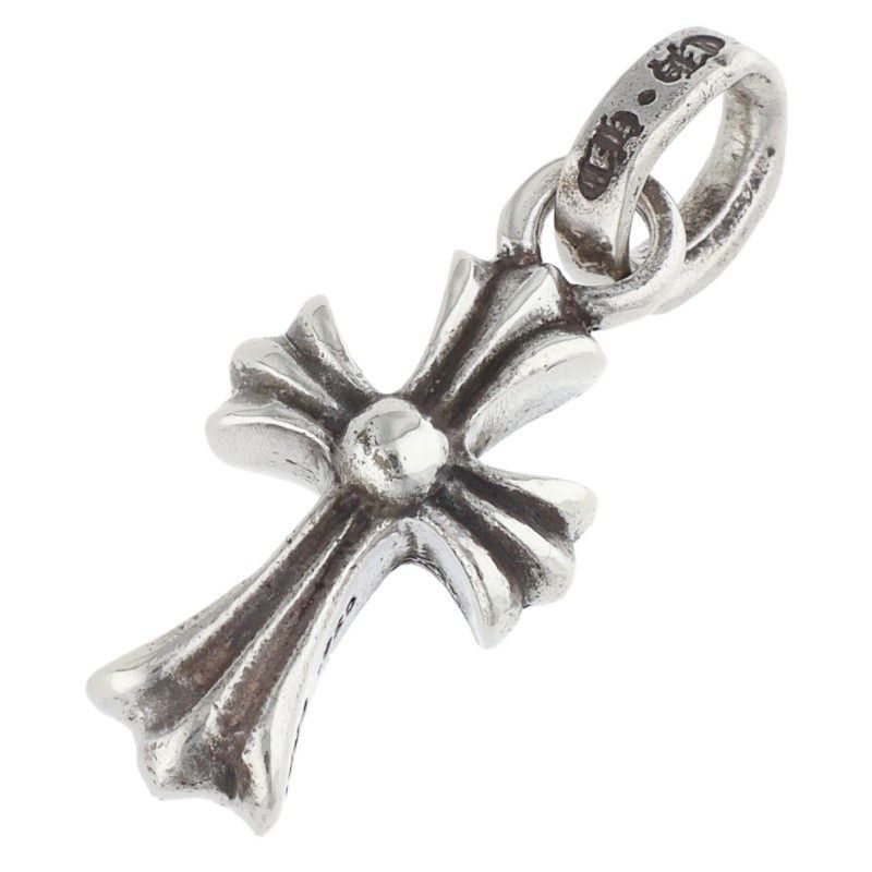Chrome Hearts Crs Baby Fat Charm Silver Necklace Top