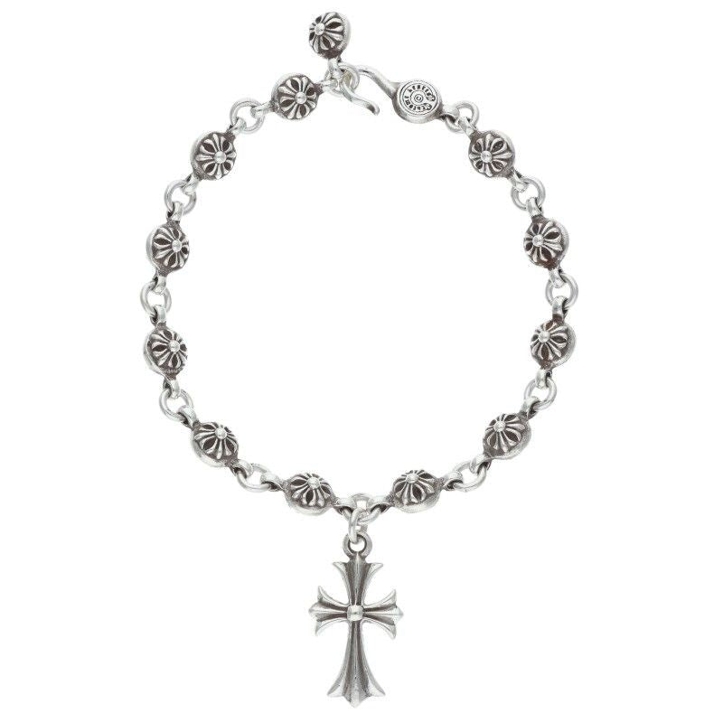 Chrome Hearts No1 Ball 1 Cross CH Silver Bracelet