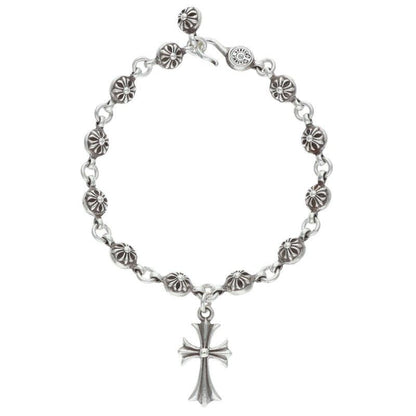 Chrome Hearts No1 Ball 1 Cross CH Silver Bracelet