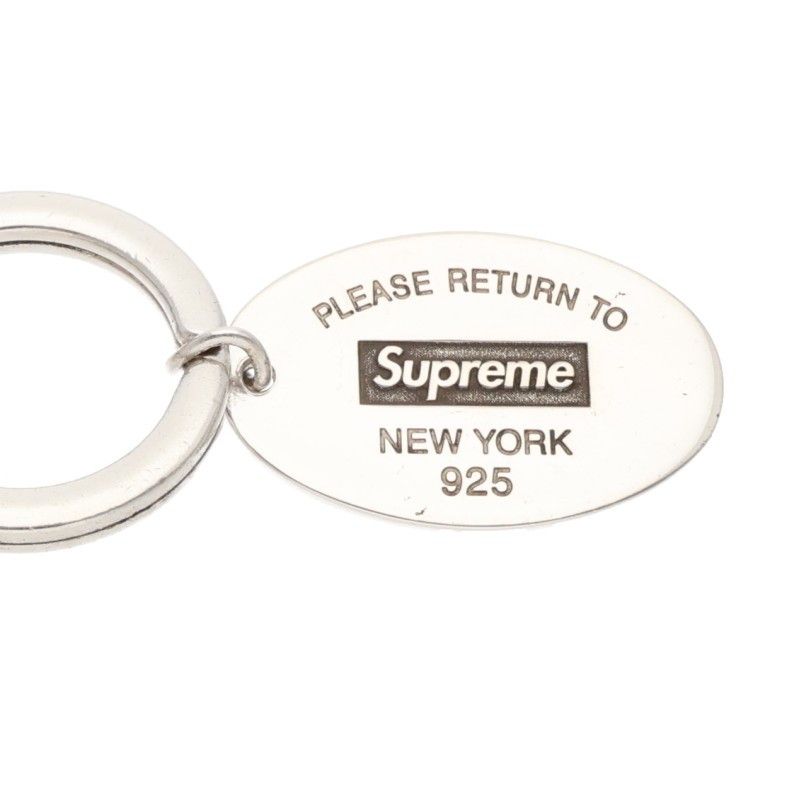 Tiffany & Co Supreme Oval Tag Keyring Tag Silver Key — view 3