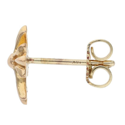 Chrome Hearts 22k No2 CH Crs 22k CH Cross Stud Gold Earrings — view 4