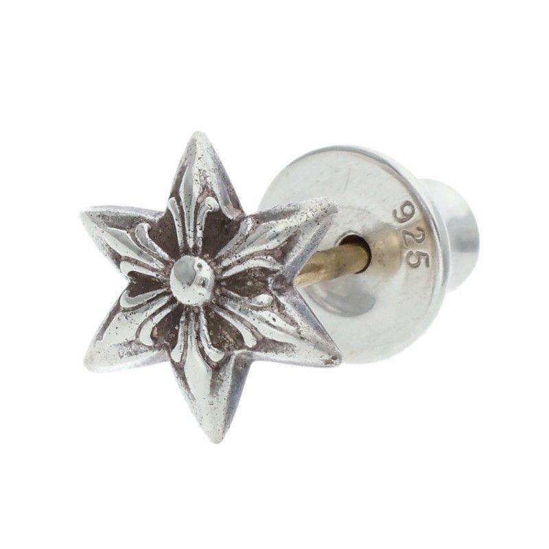 Chrome Hearts CO Star Stud Silver Earrings