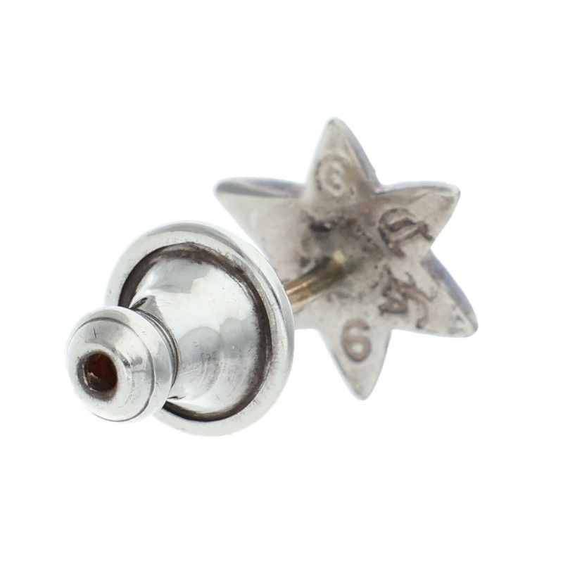 Chrome Hearts CO Star Stud Silver Earrings — view 2