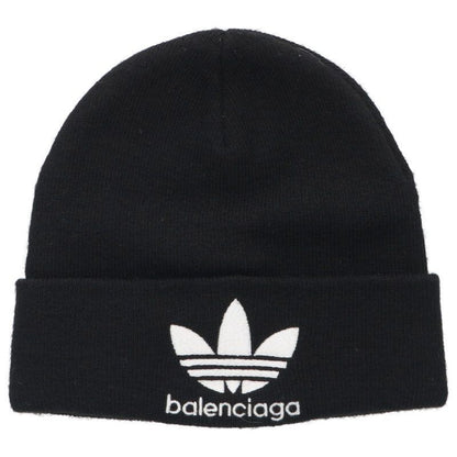 Balenciaga Adidas Logo Embroidered Knit Hat