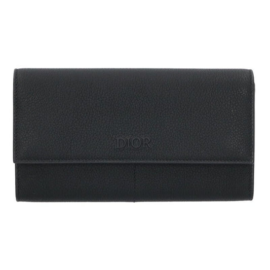 Dior Long Flap Wallet Leather
