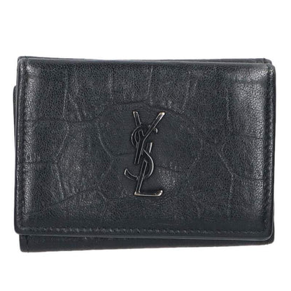 Saint Laurent Paris Cassandra Logo Leather Wallet