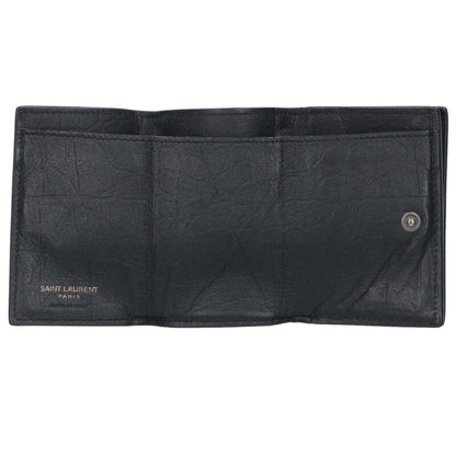 Saint Laurent Paris Cassandra Logo Leather Wallet — view 3