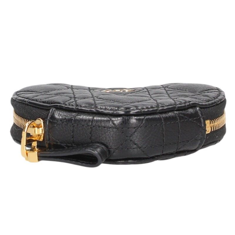 Dior Caro Heart Leather Chain Pouch — view 4
