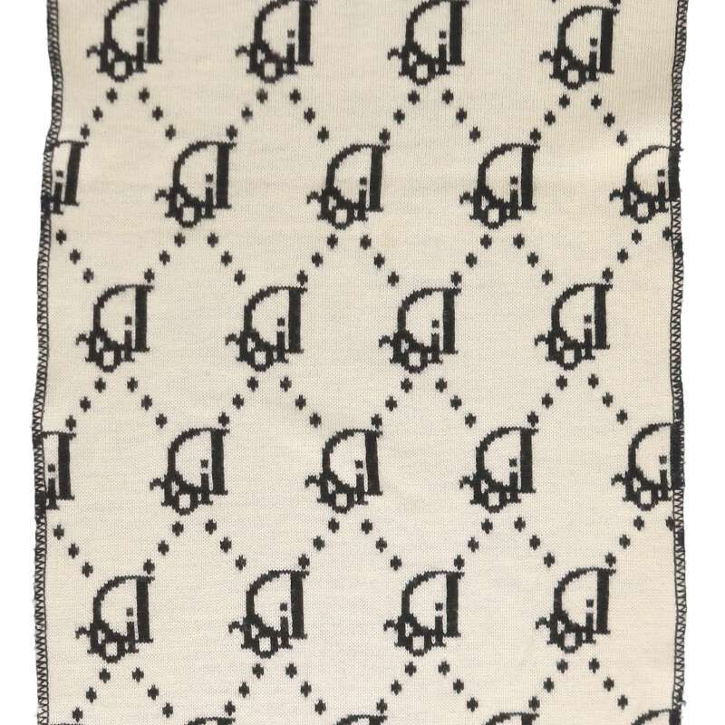 Dior Trotter Pattern Wool Scarf — view 2