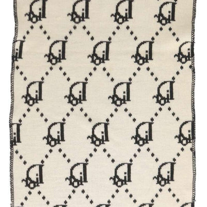 Dior Trotter Pattern Wool Scarf — view 2