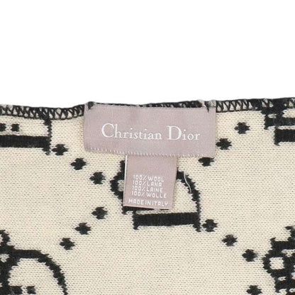Dior Trotter Pattern Wool Scarf — view 3