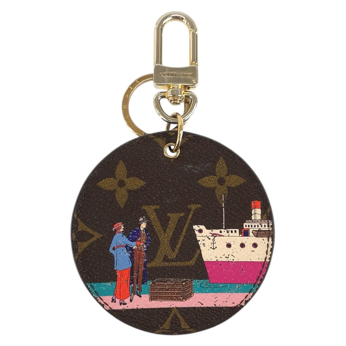 Louis Vuitton Monogram Porte Cles Illustre Evasion Key Holder Bag Charm