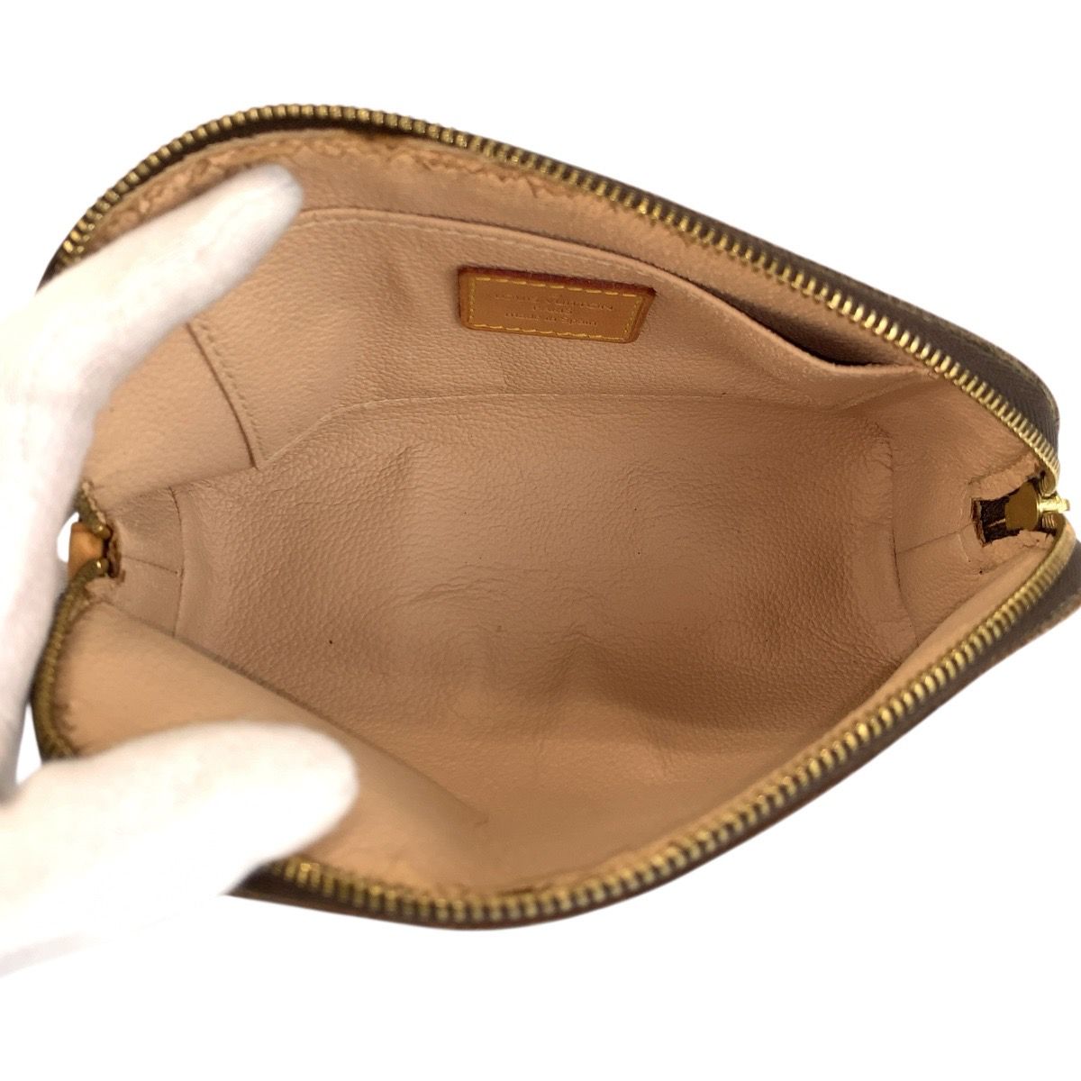 Louis Vuitton Monogram Pochette Cosmetic PM Brown Pouch Makeup — view 8