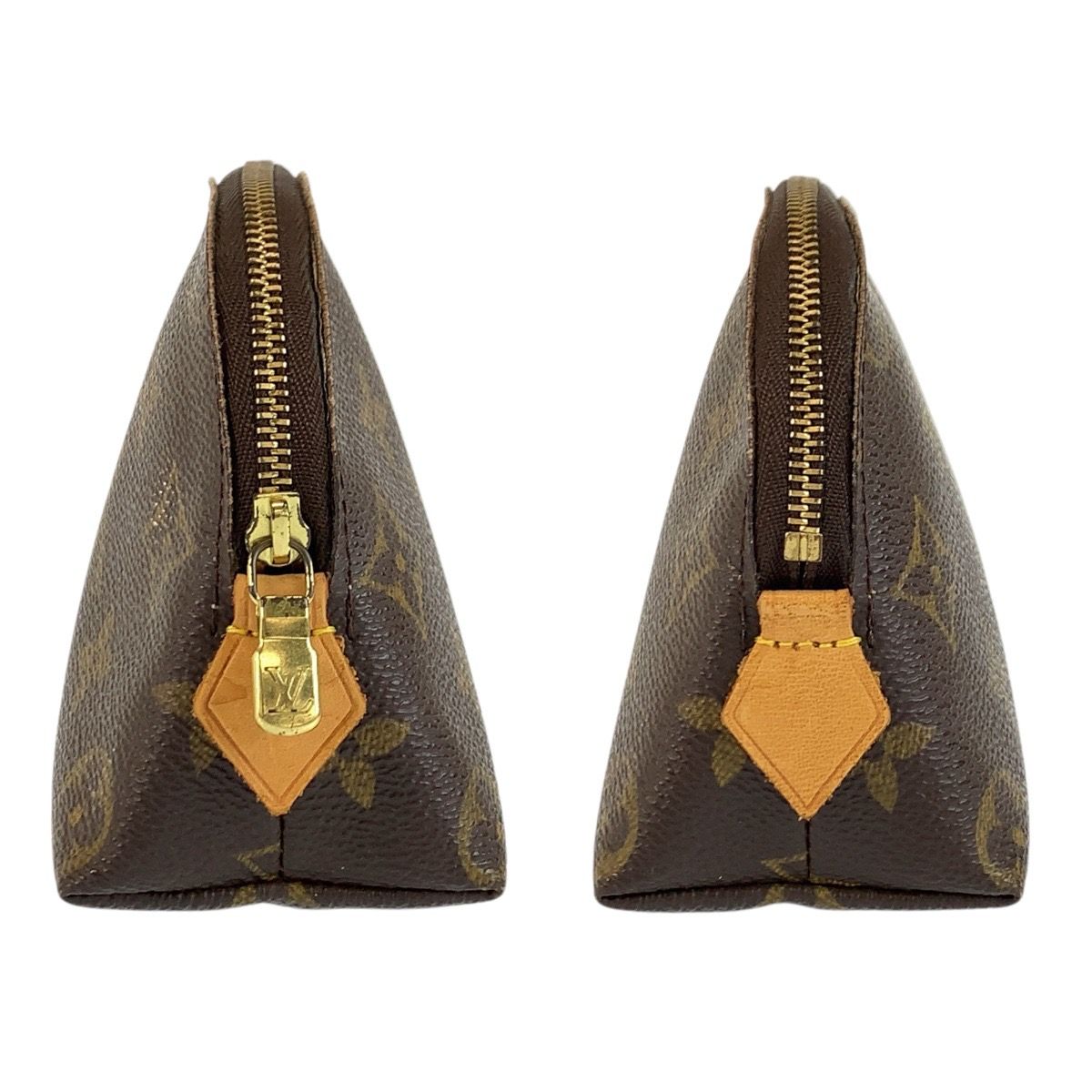 Louis Vuitton Monogram Pochette Cosmetic PM Brown Pouch Makeup — view 7