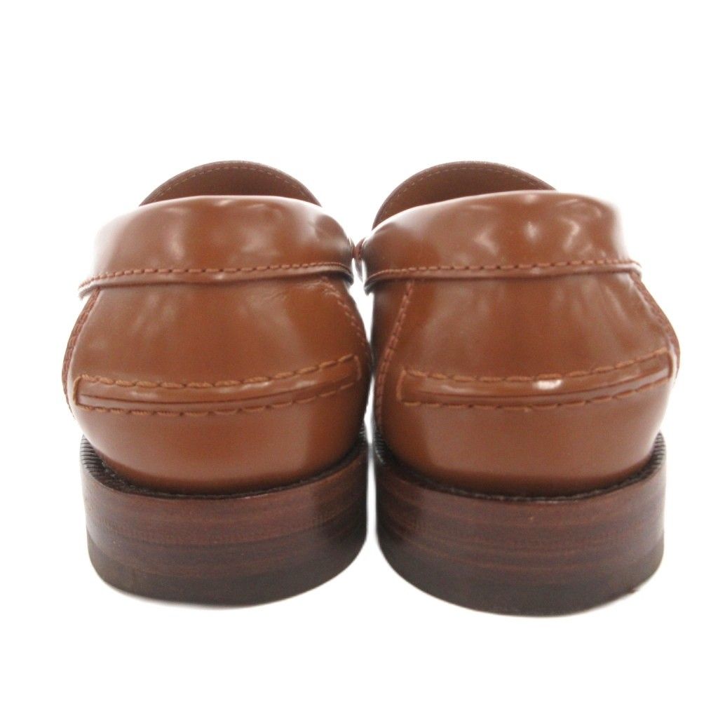 Gucci Loafers Shoes Interlocking Leather 37 Brown — view 5