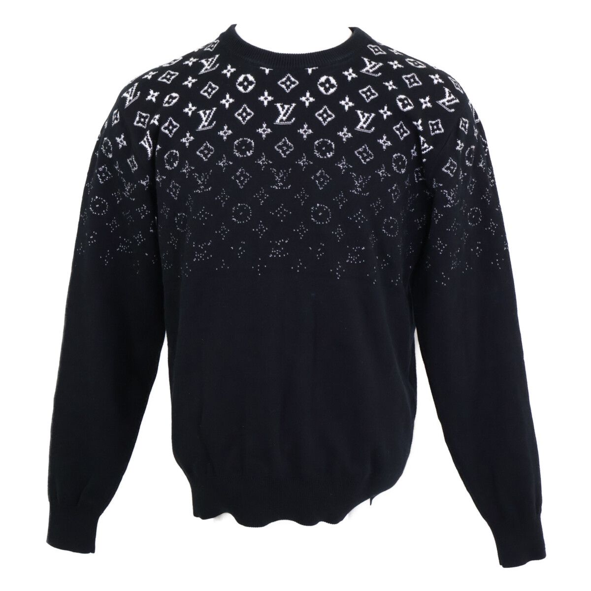 Louis Vuitton Uso Gradient Cotton Crew Neck Knit Sweater XS