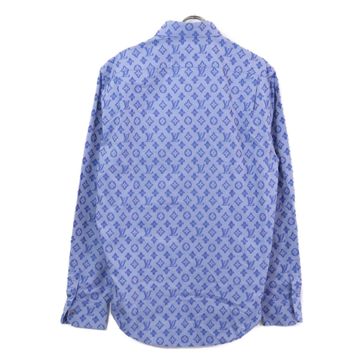 Louis Vuitton Monogram Chambray Long Sleeve Shirt XL — view 2