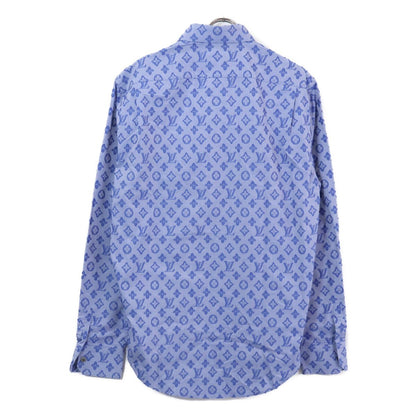 Louis Vuitton Monogram Chambray Long Sleeve Shirt XL — view 2