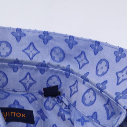 Louis Vuitton Monogram Chambray Long Sleeve Shirt XL — view 4