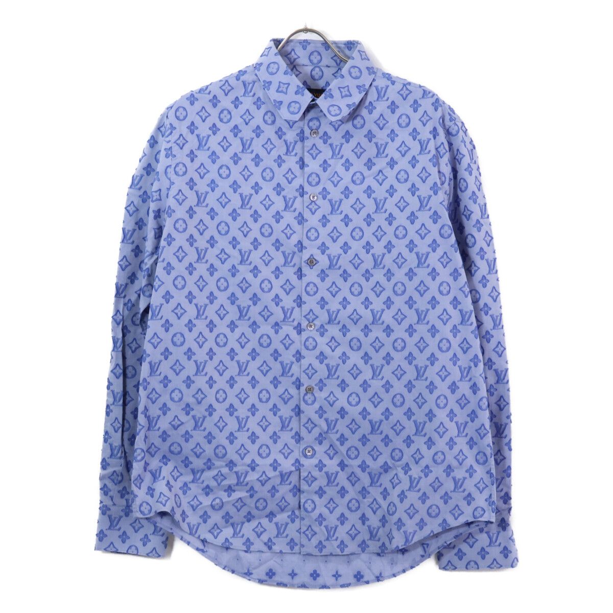 Louis Vuitton Monogram Chambray Long Sleeve Shirt XL