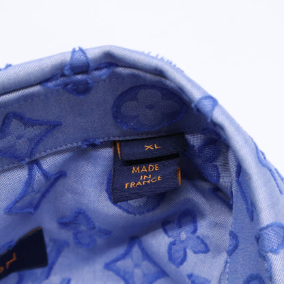 Louis Vuitton Monogram Chambray Long Sleeve Shirt XL — view 7