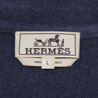 Hermes Suede Leather Contrast Zip Up Hoodie — view 4