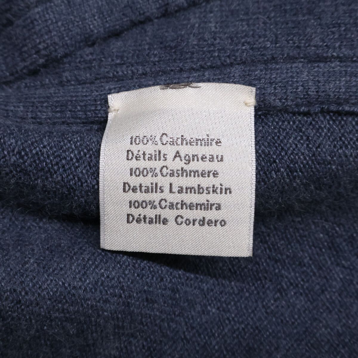 Hermes Suede Leather Contrast Zip Up Hoodie — view 5