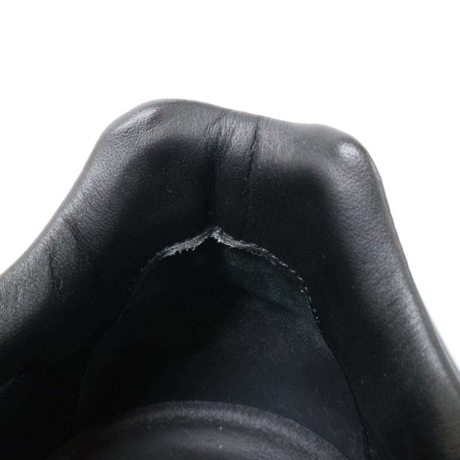 Dolce & Gabbana Black Orange Capri Rabbit Fur Sneakers — view 8