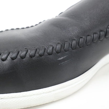 Hermes Black Julian Moccasins Leather Slip on Sneakers — view 9