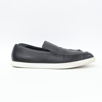 Hermes Black Julian Moccasins Leather Slip on Sneakers — view 4