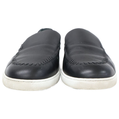 Hermes Black Julian Moccasins Leather Slip on Sneakers — view 2
