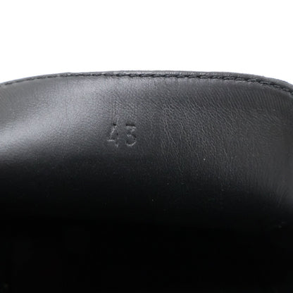 Hermes Black Julian Moccasins Leather Slip on Sneakers — view 7