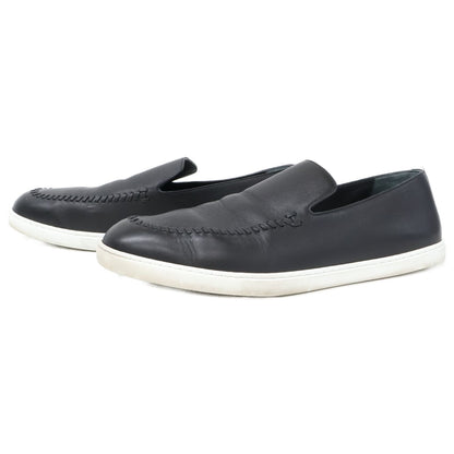 Hermes Black Julian Moccasins Leather Slip on Sneakers
