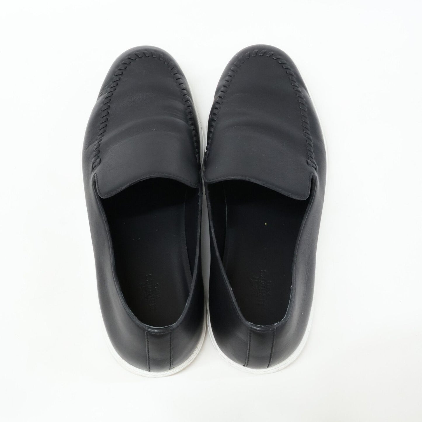 Hermes Black Julian Moccasins Leather Slip on Sneakers — view 5