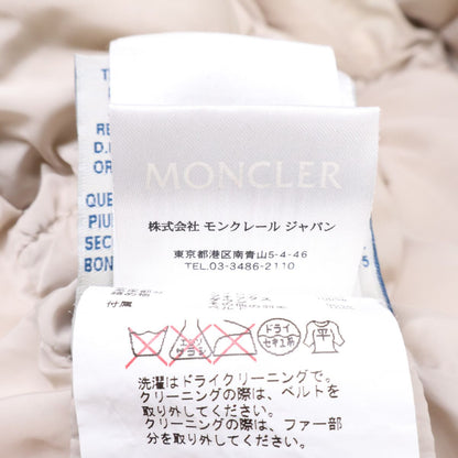 Moncler Genevriette Belt Fur Hoodie Down Jacket 00 — view 6