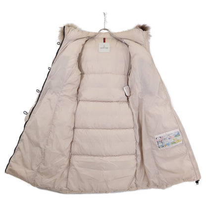 Moncler Genevriette Belt Fur Hoodie Down Jacket 00 — view 3