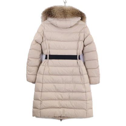 Moncler Genevriette Belt Fur Hoodie Down Jacket 00 — view 2