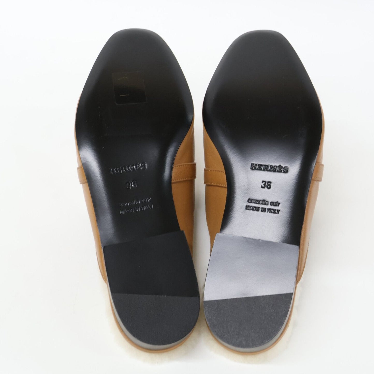 Hermes Leather Oz Kelly Mules — view 6