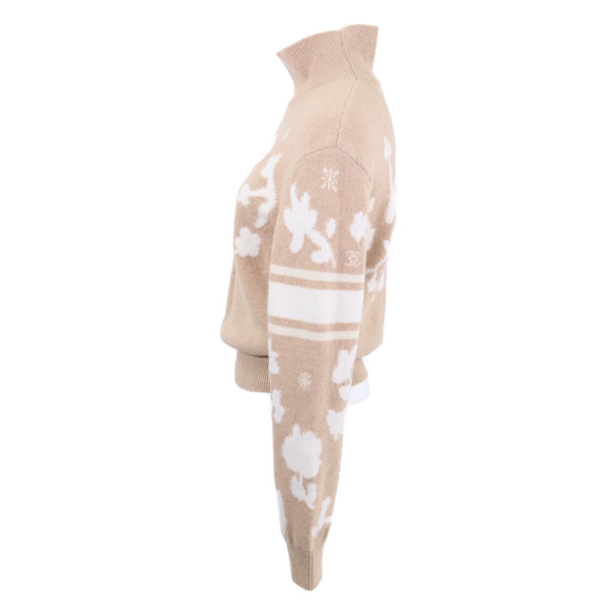 Chanel CC Logo High Neck Knit Sweater 36 — view 2