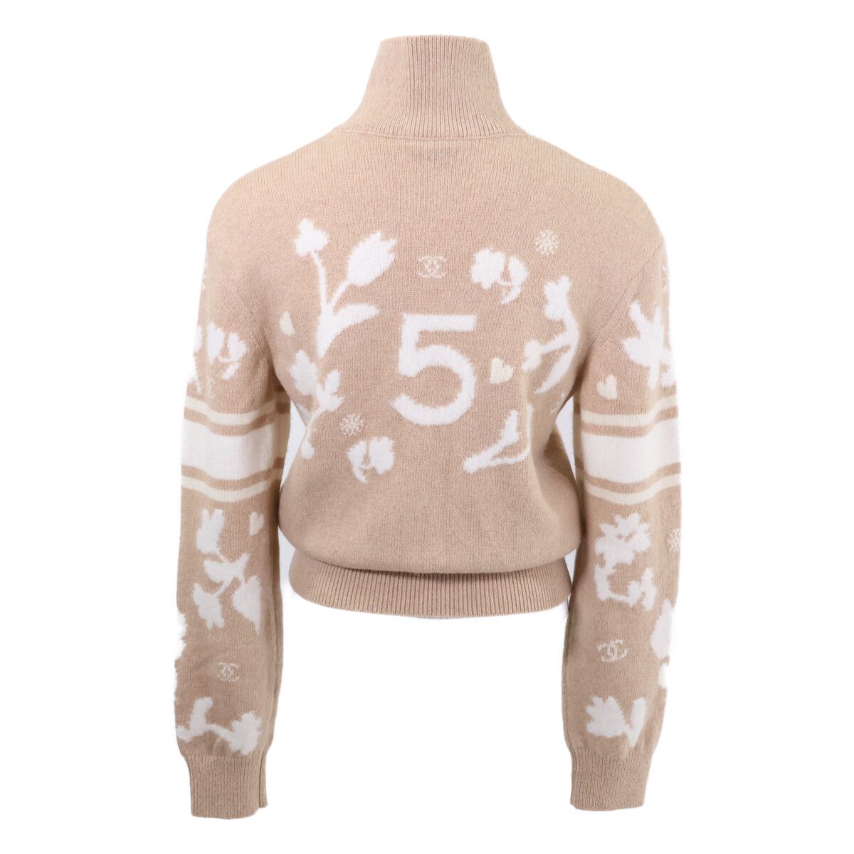 Chanel CC Logo High Neck Knit Sweater 36 — view 3