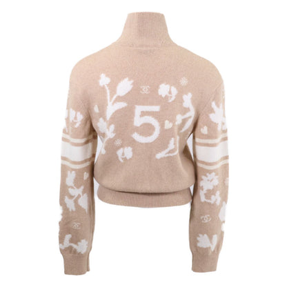 Chanel CC Logo High Neck Knit Sweater 36 — view 3