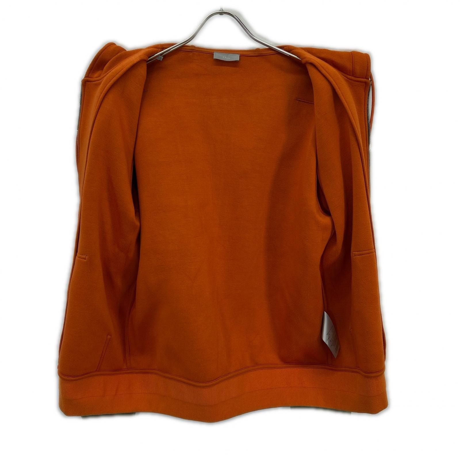 Dior Homme Khaki Orange Zip Up Sweatshirt Hoodie — view 3