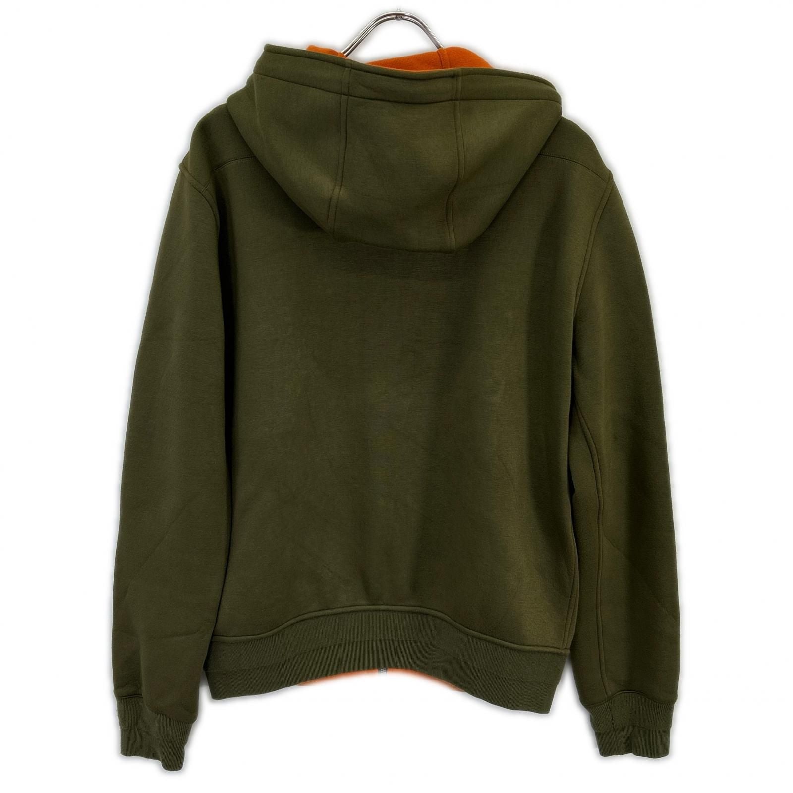 Dior Homme Khaki Orange Zip Up Sweatshirt Hoodie — view 2