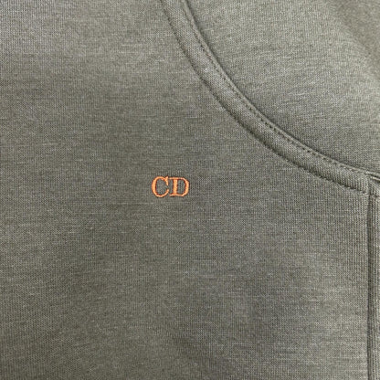 Dior Homme Khaki Orange Zip Up Sweatshirt Hoodie — view 8