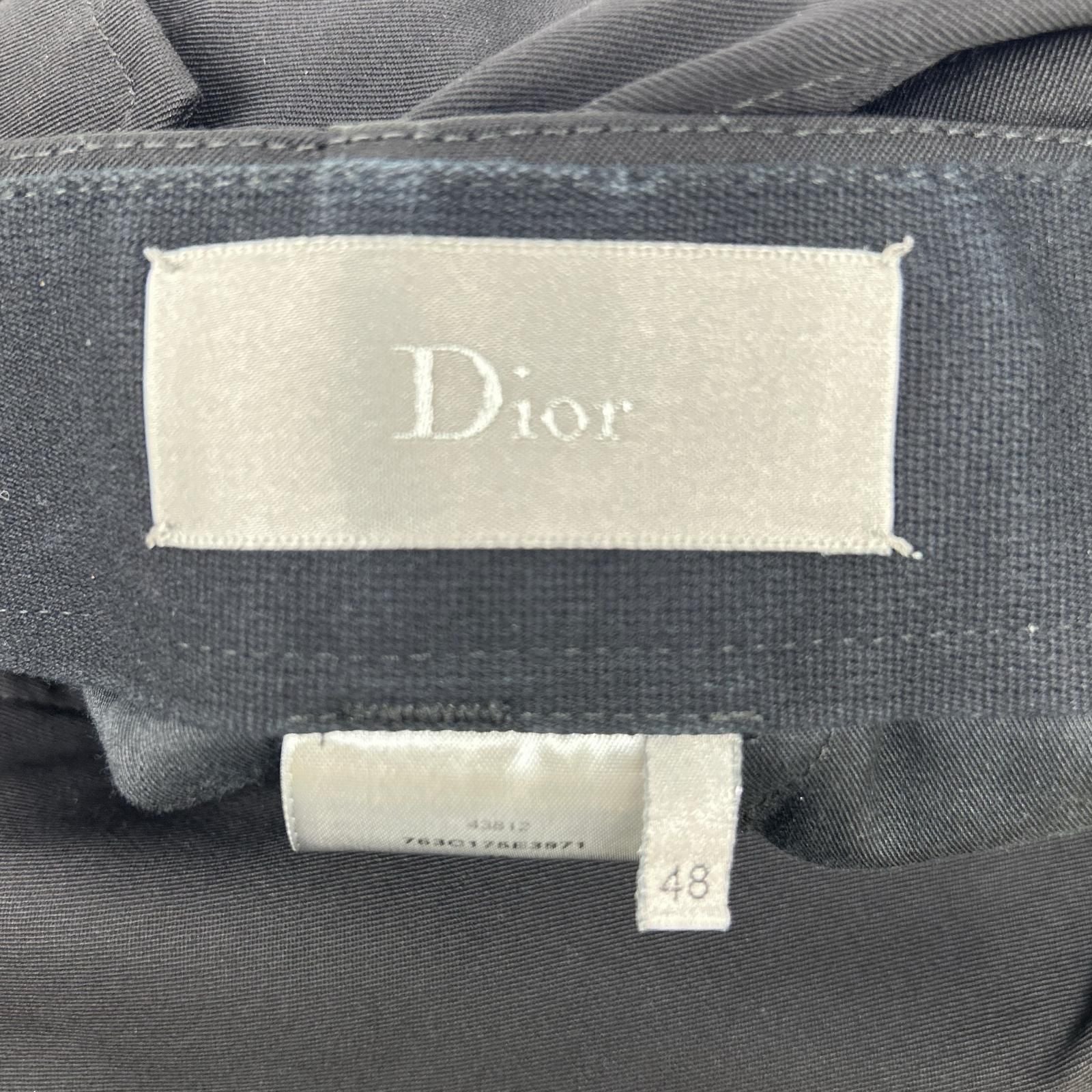 Dior Homme Black Side Stripe Cropped Pants 48 — view 3