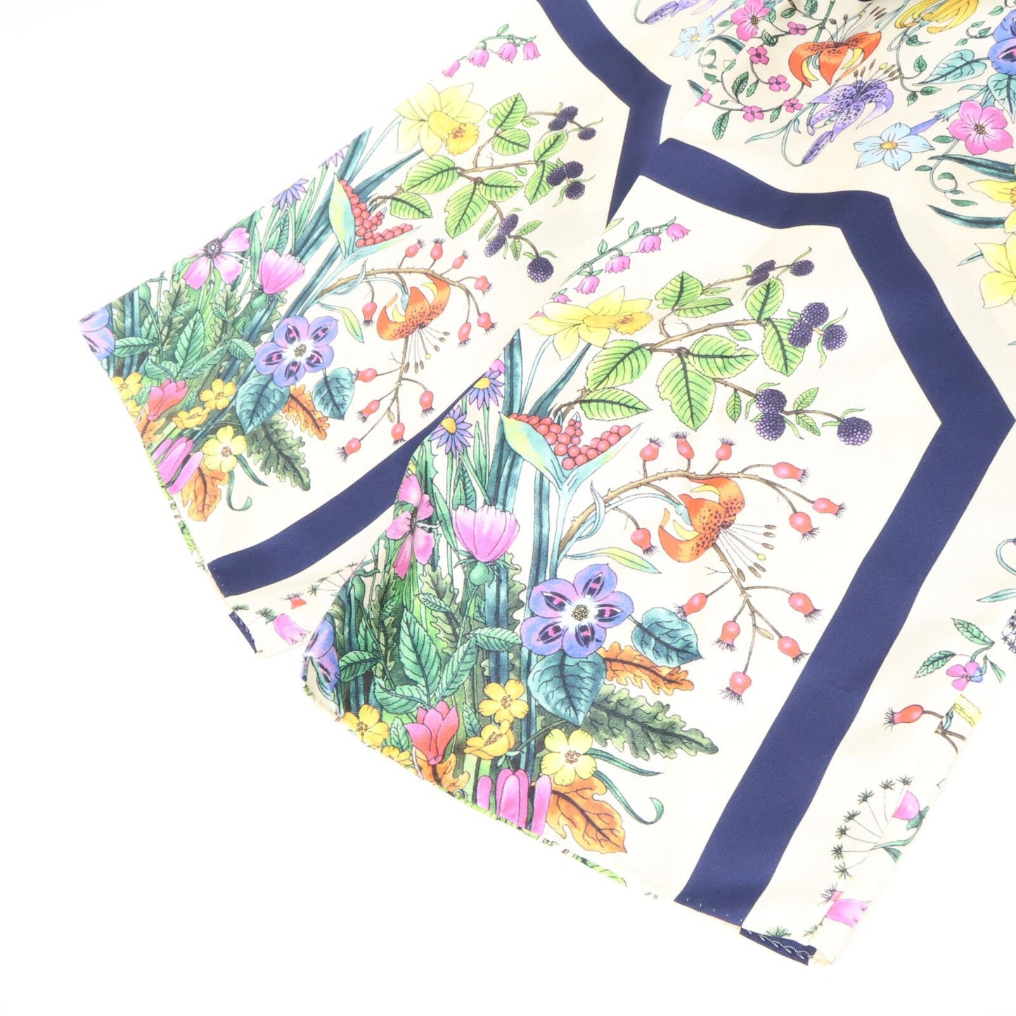 Gucci Scarf Pattern Waist Ribbon Silk Dress — view 8