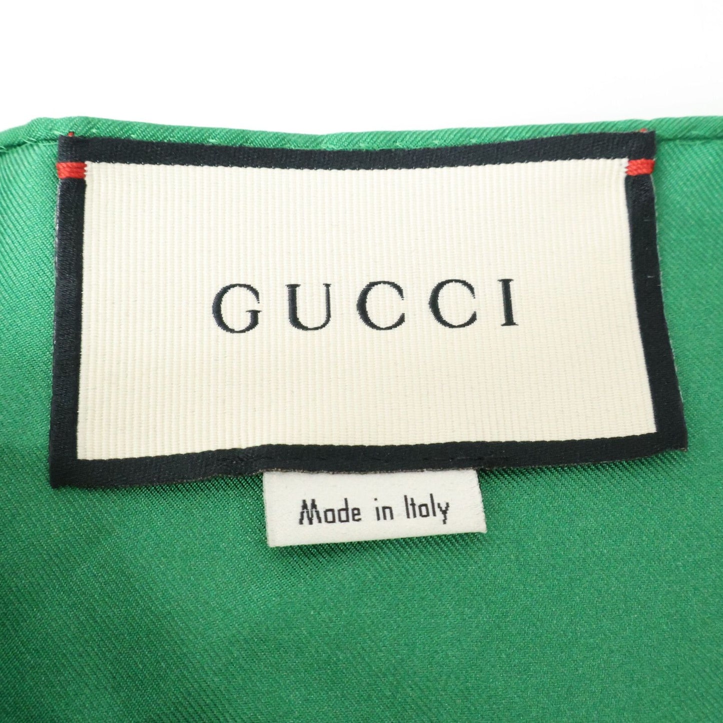 Gucci Scarf Pattern Waist Ribbon Silk Dress — view 4
